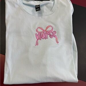 Nurse embroidered t-shirt